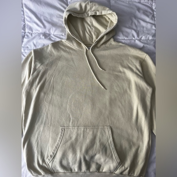 Fashion Nova Men’s Hoodie (XL) – Cream, Super Comfortable, Lightly Worn - Picture 2 of 4